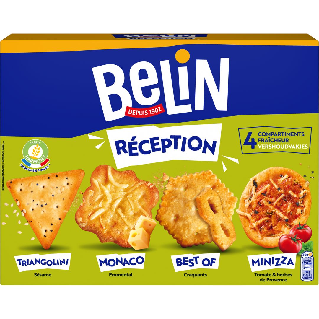 Assortiment de crackers extra-fins Tradition Belin - Boîte de 720