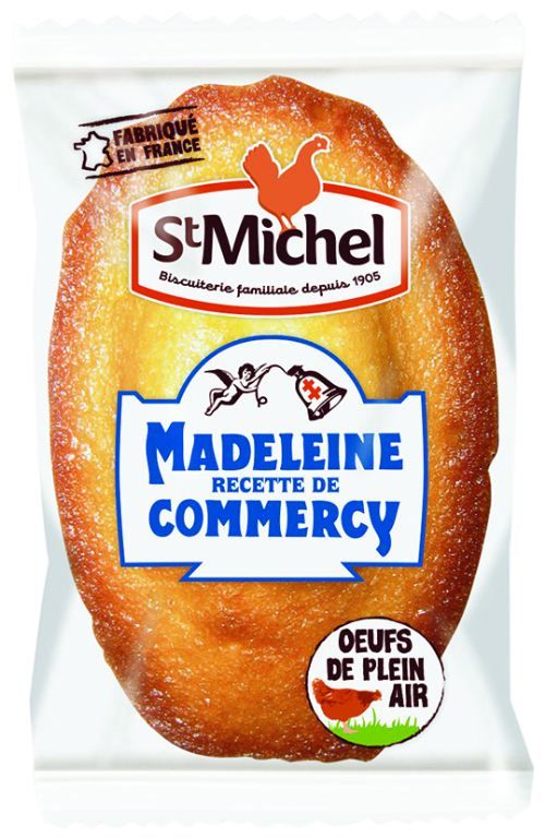 Madeleine de Commercy aux oeufs frais - ST MICHEL - Carton de 100 sachets