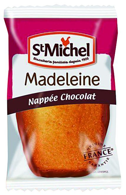 Madeleine nappée au chocolat - ST MICHEL - Carton de 100 sachets