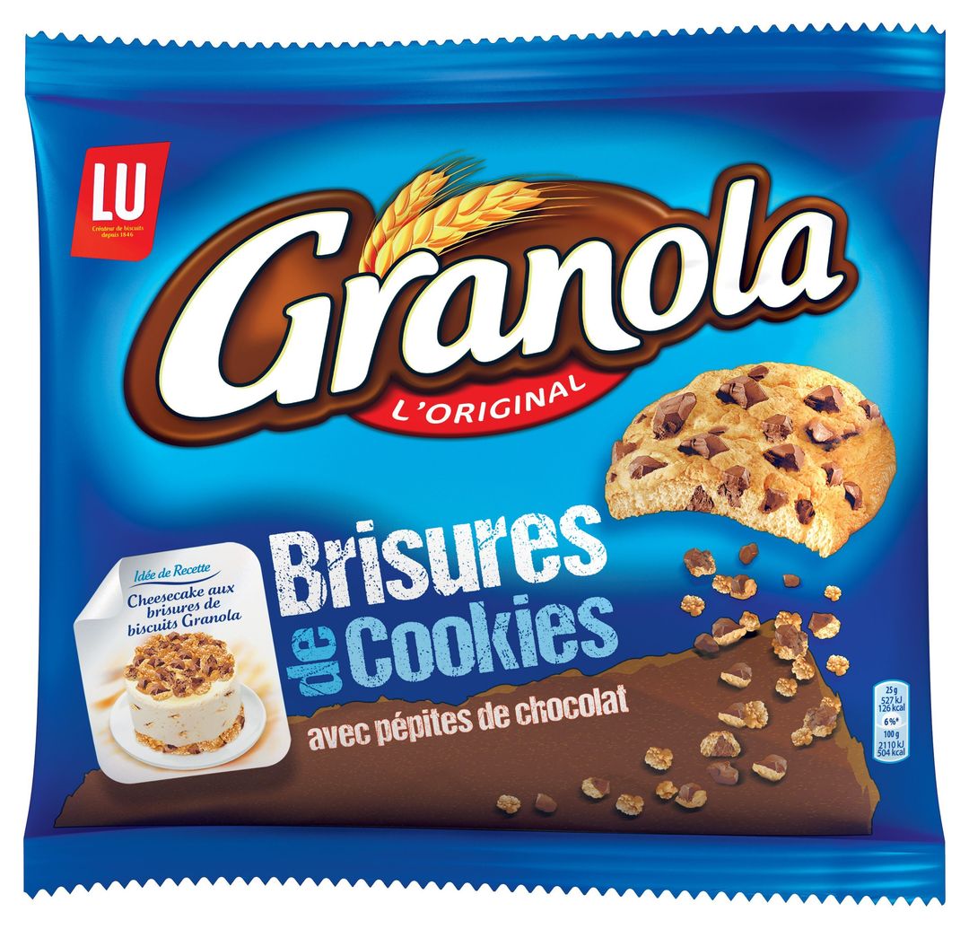 Brisures de cookies Granola - LU - Sachet de 400 g