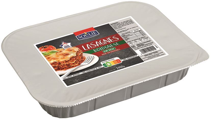 Lasagnes bolognaise - SOULIE - Carton de 4 plateaux