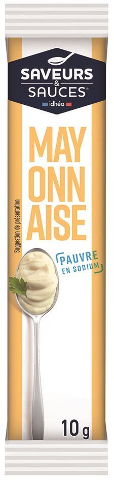 Mayonnaise pauvre en sodium - SAVEURS ET SAUCES - Carton de 500 doses