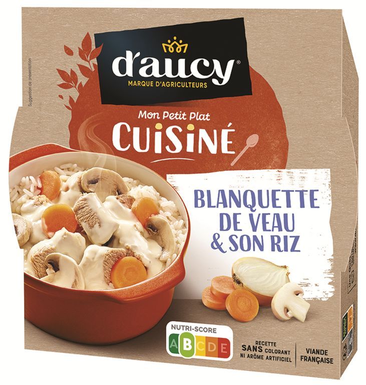 Blanquette de veau et riz - D'AUCY - Carton de 8 barquettes