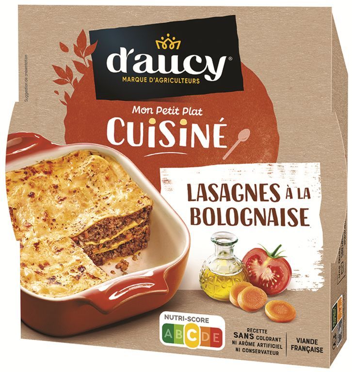 Lasagnes bolognaise à la crème - D'AUCY - Carton de 8 barquettes