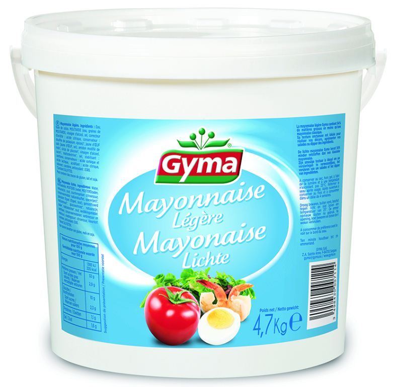 Mayonnaise allégée 32% - GYMA - Seau de 5 L