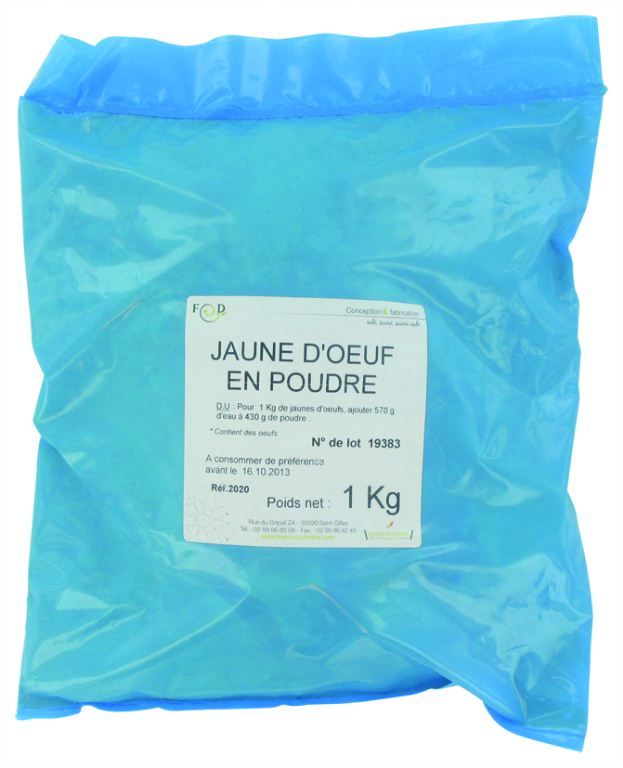 Jaunes d'oeufs en poudre - LABO LACTAVIA - Sac de 1 kg