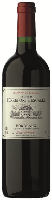 Vin rouge Château Terrefort Lescalle 2015 AOC - TERREFORT LESCALLE - Carton de 6 bouteilles