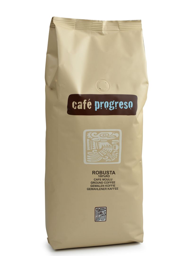 Café moulu 100 % robusta - PROGRESO - Paquet de 1 kg