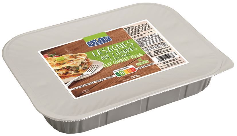 Lasagnes aux 7 légumes - SOULIE - Carton de 4 plateaux