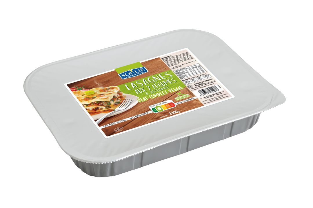 Lasagnes aux 7 légumes - SOULIE - Carton de 4 plateaux