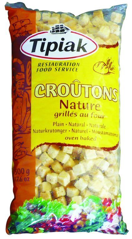 Croûtons natures - TIPIAK® RESTAURATION - Carton de 6 sachets