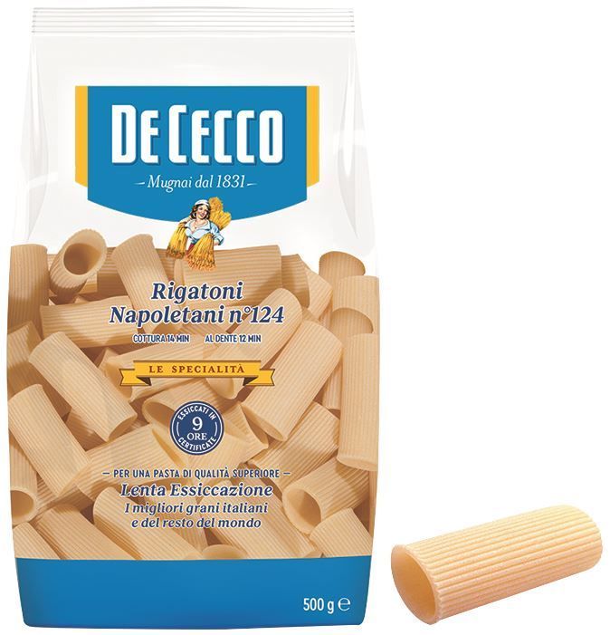 Rigatoni napoletani - DE CECCO - Sachet de 500 g