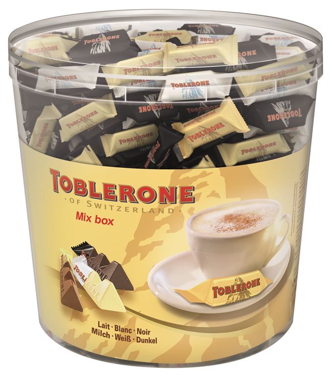 Mini Toblerone 3 chocolats - TOBLERONE - Tubo de 113 unités