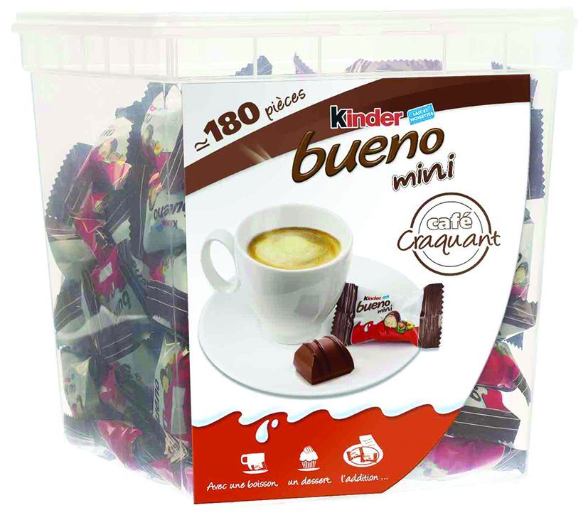 Kinder bueno mini - FERRERO - Tubo de 180 unités