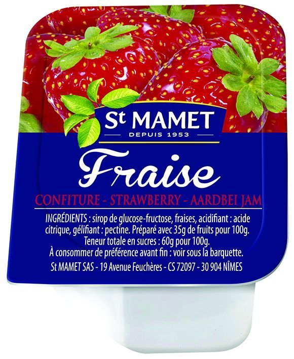 CONFITURE PORTIONS ST MAMET 5 PARFUMS ASSORTIS x 120