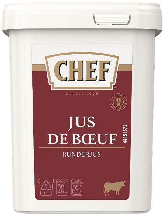 Jus de boeuf Premium déshydraté - CHEF® - Boite de 600 g