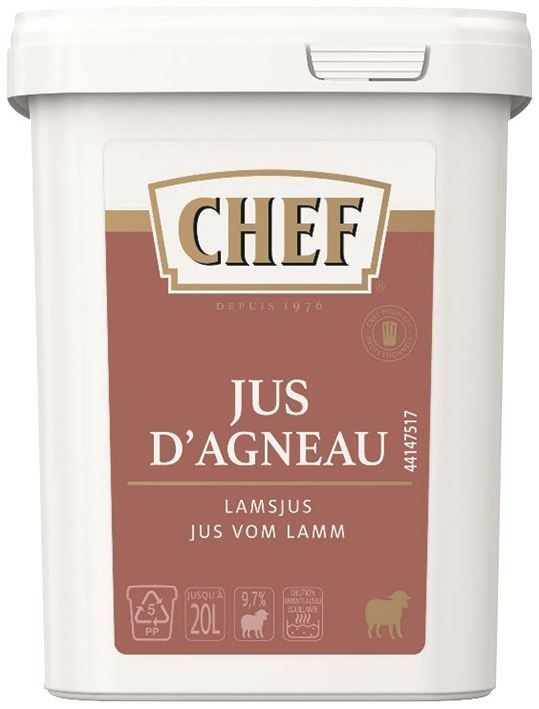 Jus d'agneau Premium déshydraté - CHEF® - Boite de 600 g