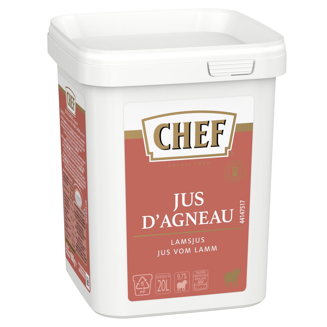 Jus d'agneau Premium déshydraté - CHEF® - Boite de 600 g