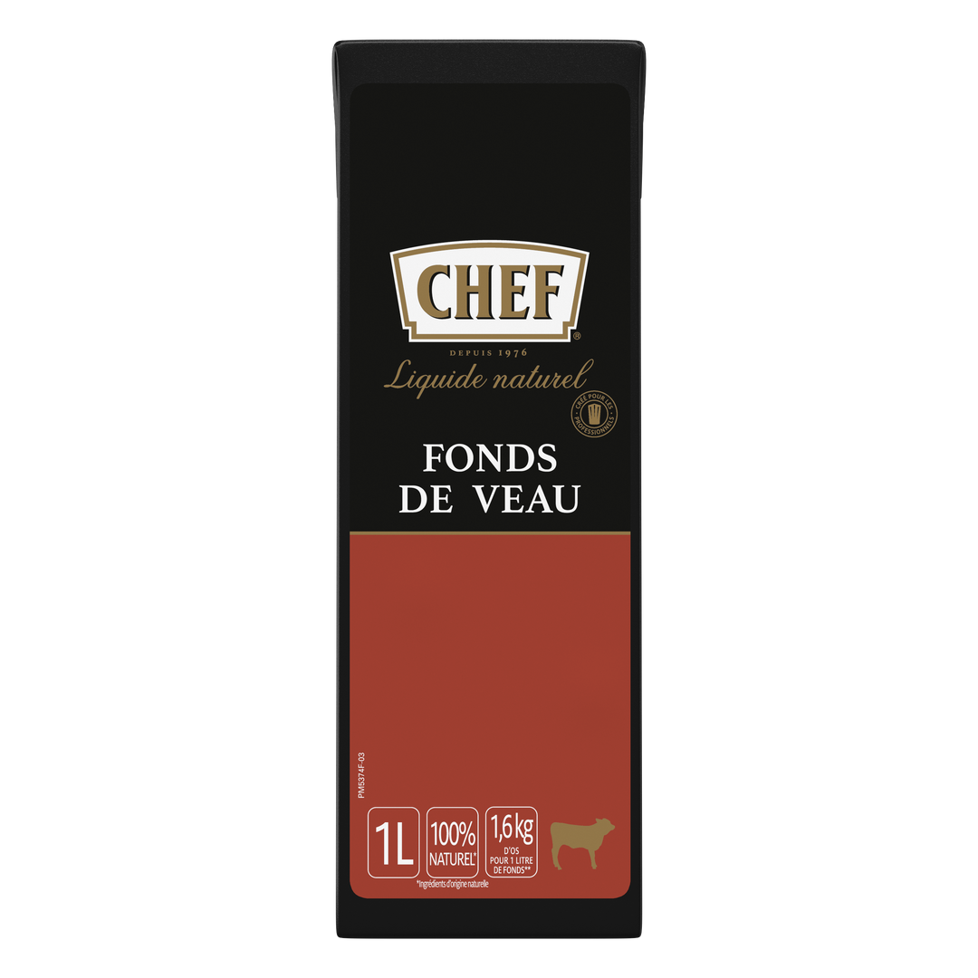 Fonds de veau 100% naturel - CHEF® - Brique de 1 L