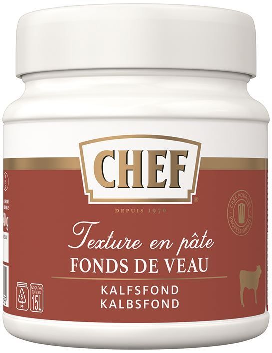 Fonds de veau Premium en pâte - CHEF® - Pot de 640 g