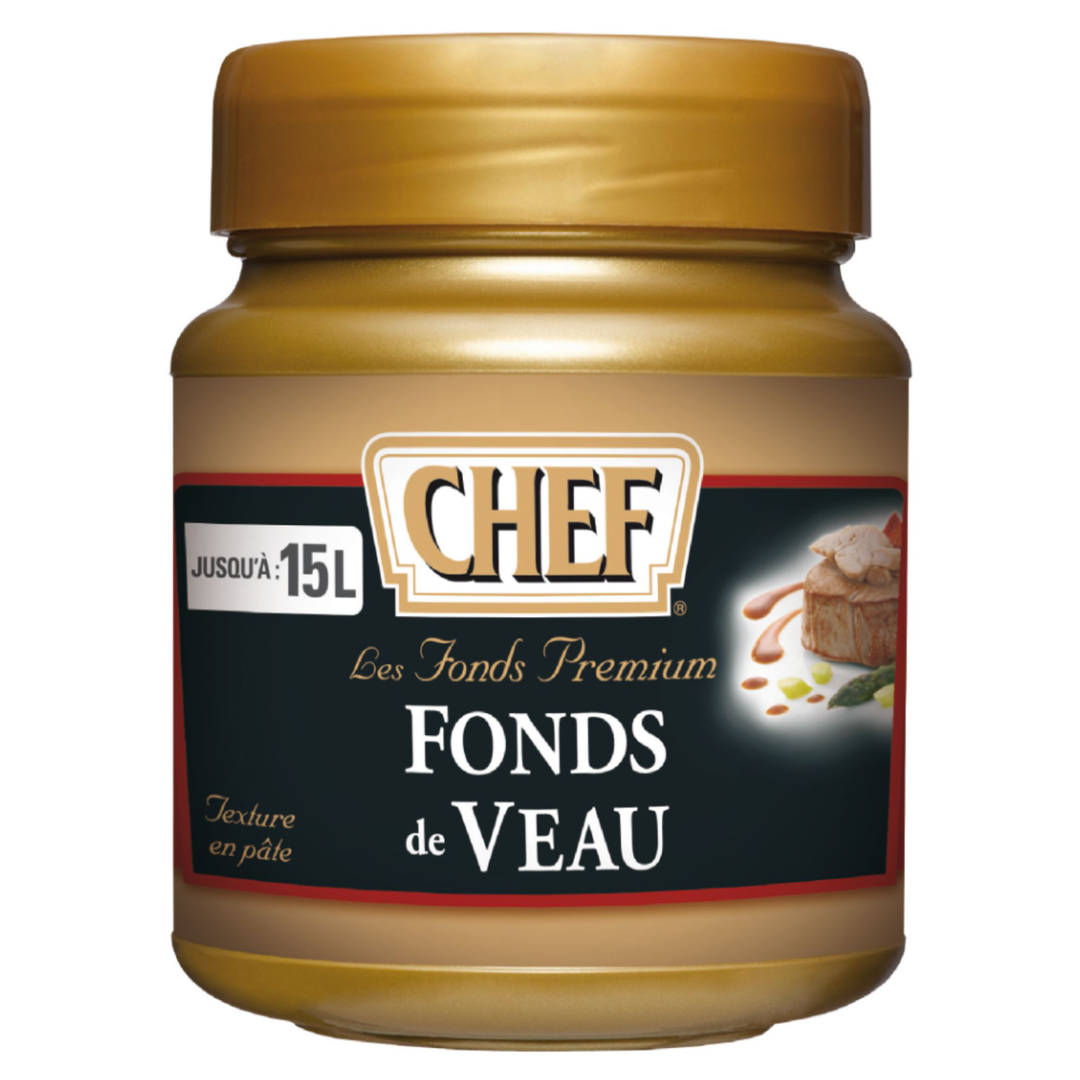 Fonds de veau Premium en pâte - CHEF® - Pot de 640 g