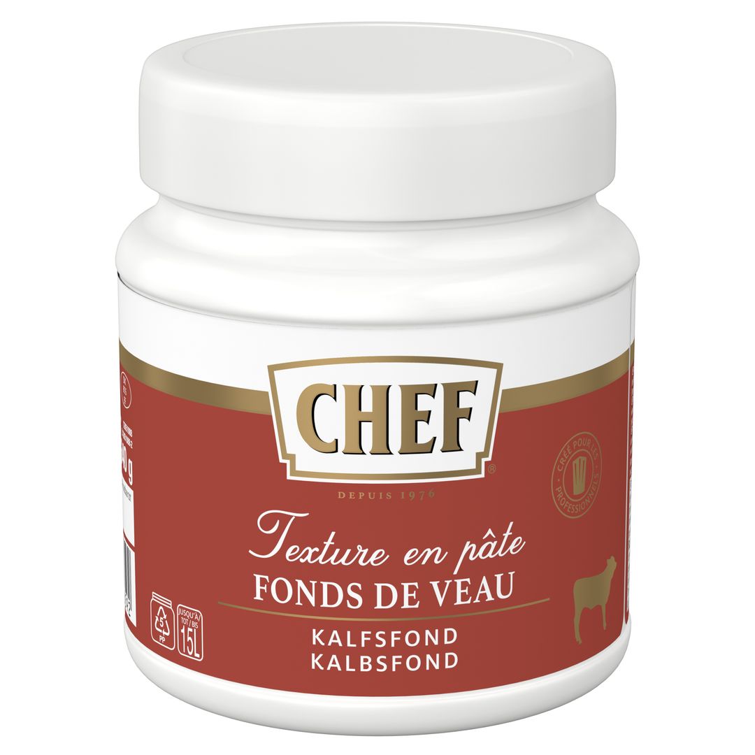 Fonds de veau Premium en pâte - CHEF® - Pot de 640 g