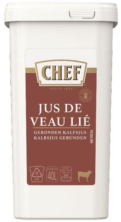 Jus de veau lié déshydraté - CHEF® - Boite de 1,2 kg