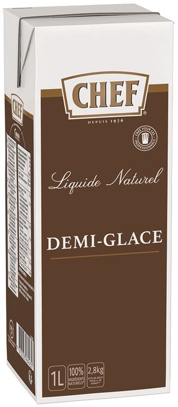 Sauce demi-glace naturelle - CHEF® - Brique de 1 L