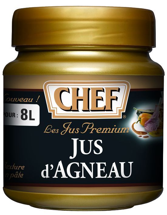 Jus d'agneau Premium en pâte - CHEF® - Pot de 640 g