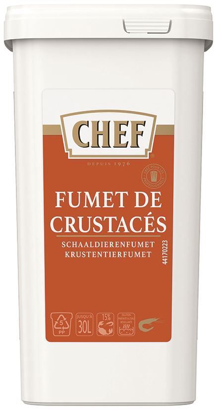Fumet de crustacés déshydraté - CHEF® - Boite de 900 g