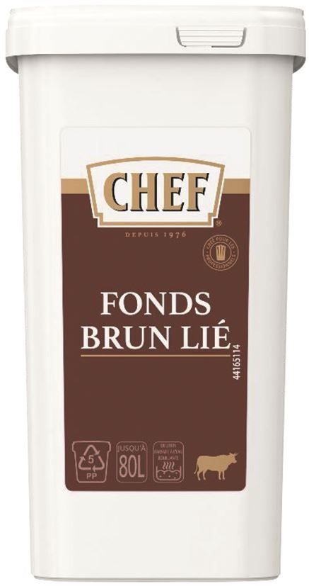 Fonds brun lié déshydraté - CHEF® - Boite de 1,2 kg