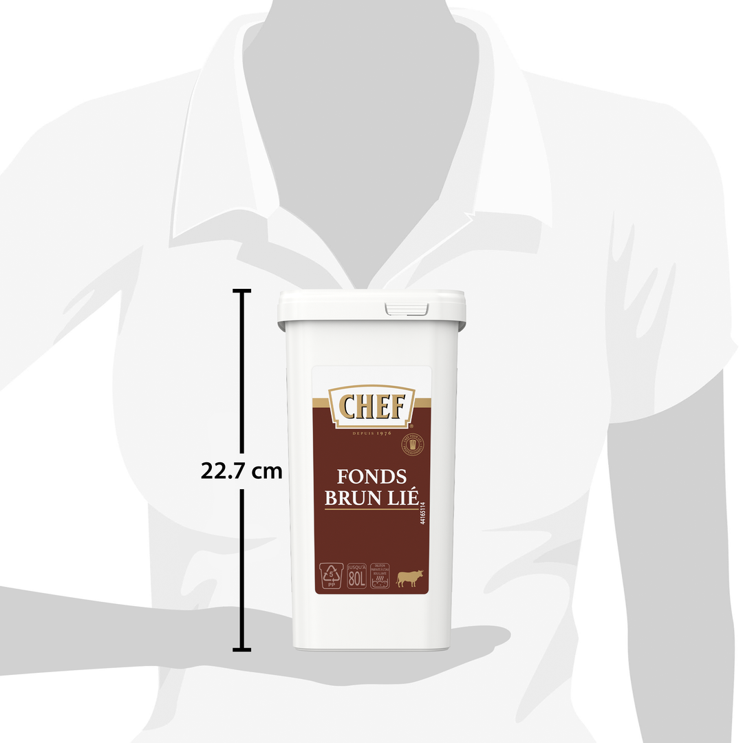 Fonds brun lié déshydraté - CHEF® - Boite de 1,2 kg