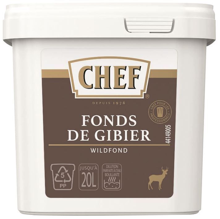 Fonds de gibier déshydraté - CHEF® - Boîte de 500 g