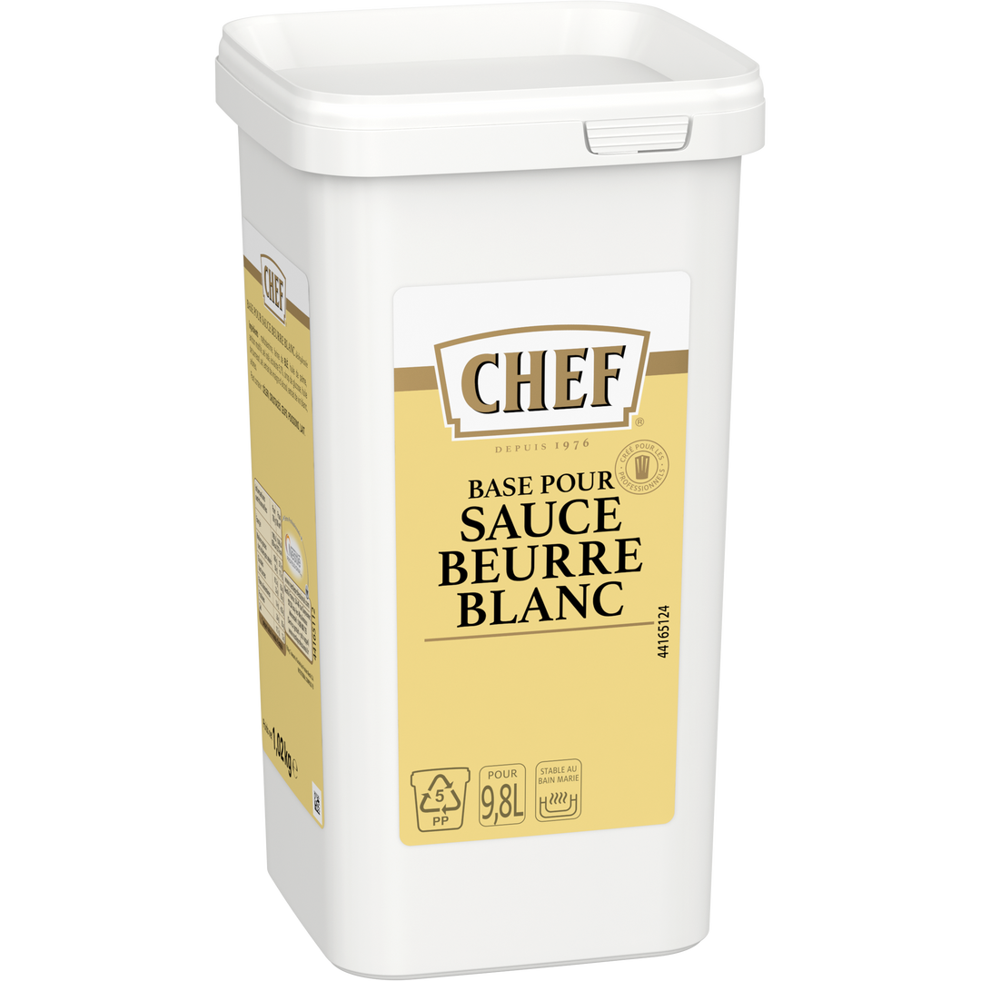 Sauce au beurre blanc déshydratée - CHEF® - Boite de 1 kg