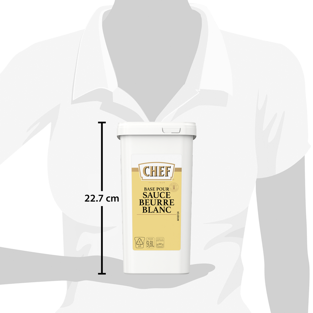 Sauce au beurre blanc déshydratée - CHEF® - Boite de 1 kg