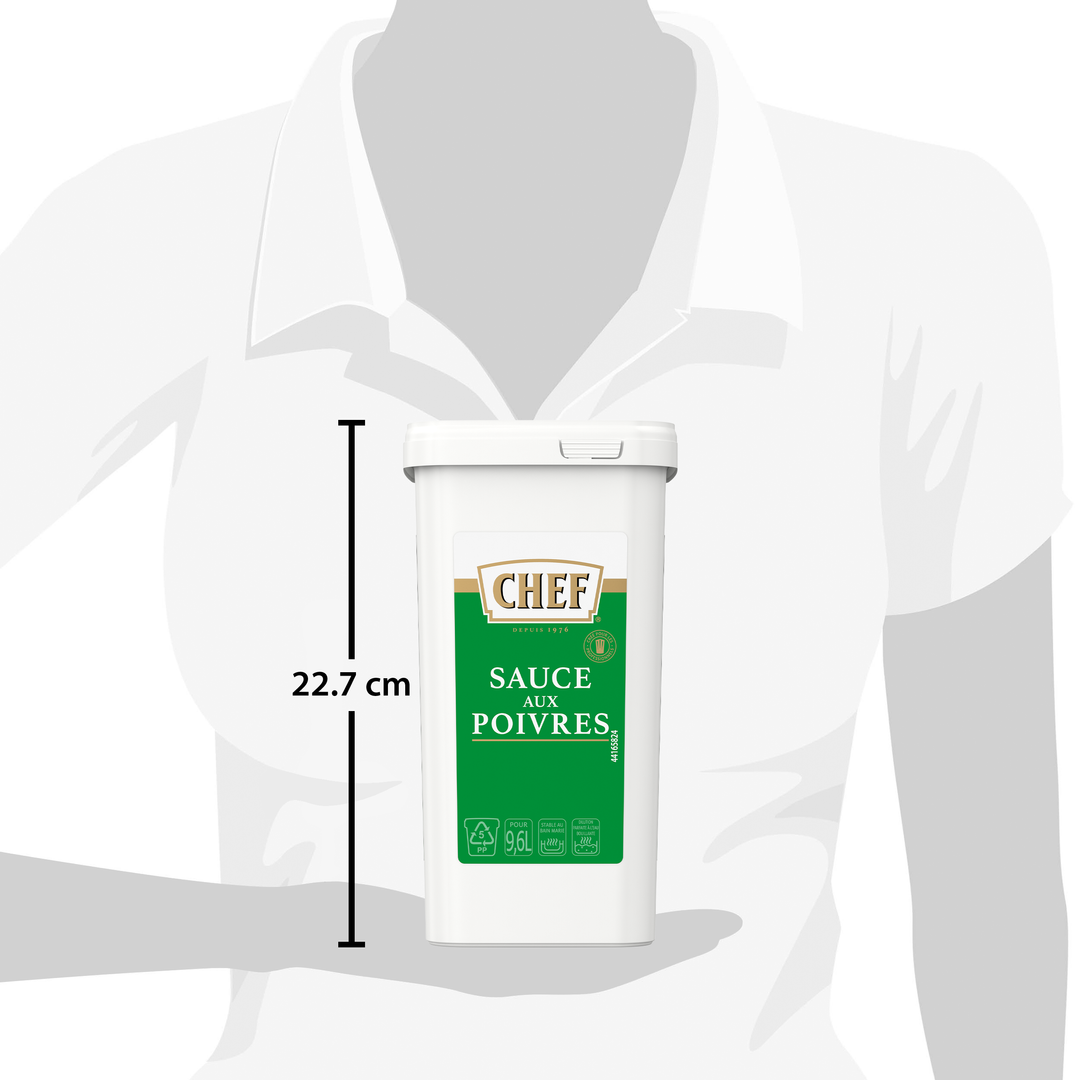 Sauce aux poivres déshydratée - CHEF® - Boite de 1 kg