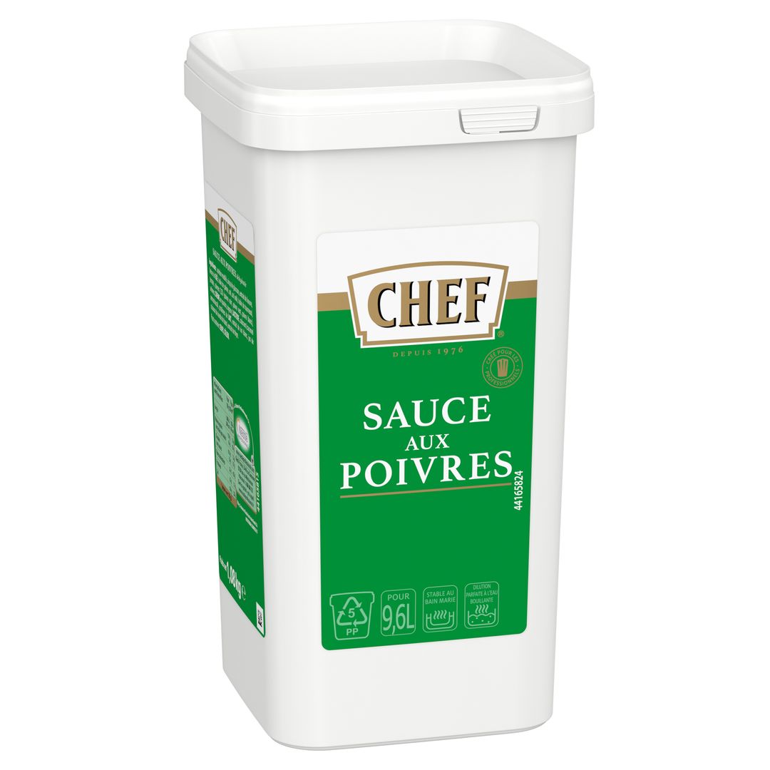 Sauce aux poivres déshydratée - CHEF® - Boite de 1 kg