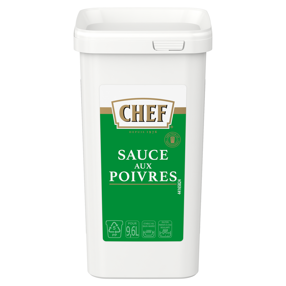 Sauce aux poivres déshydratée - CHEF® - Boite de 1 kg