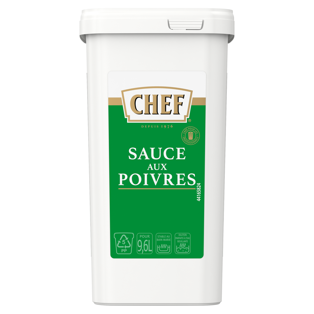 Sauce aux poivres déshydratée - CHEF® - Boite de 1 kg