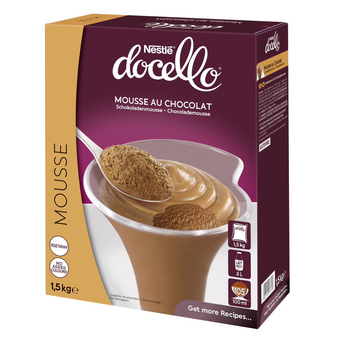 Mousse saveur chocolat - NESTLE DOCELLO - Boite de 1,5 kg