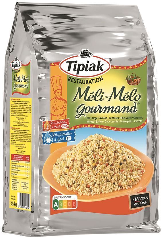 Méli-mélo Gourmand® céréales et légumes secs - TIPIAK® RESTAURATION - Sac de 3,5 kg