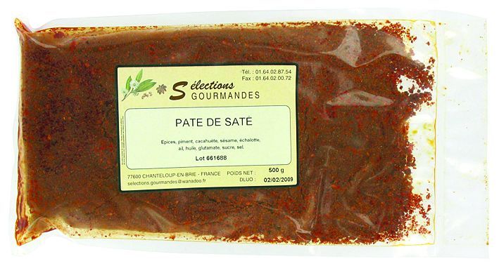 Saté en poudre - SELECTIONS GOURMANDES - Sachet de 500 g