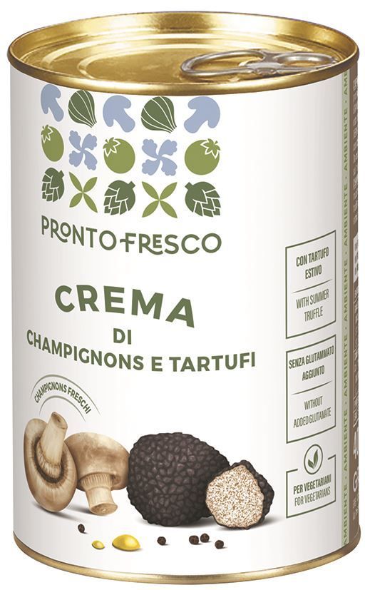 Crème de champignons aromatisée à la truffe blanche - GRECI - Boite 1/2