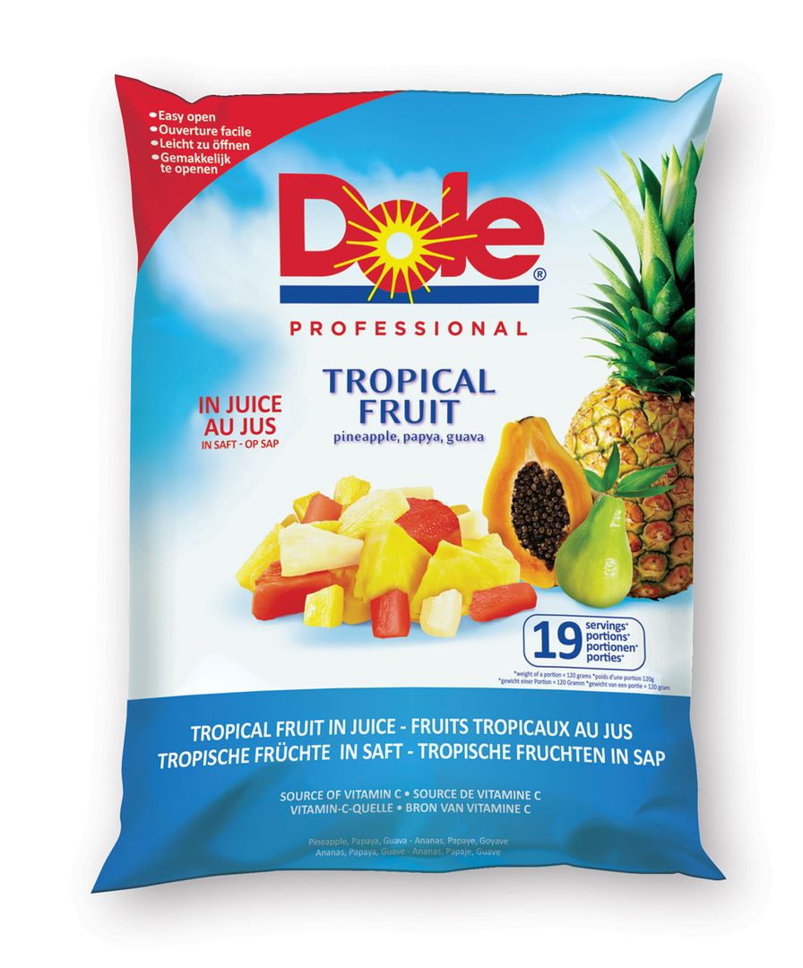 Fruits tropicaux au jus - DOLE - Carton de 6 poches