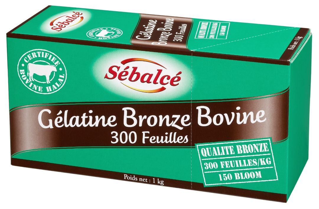 Gélatine Bronze bovine - SEBALCE HALAL - Paquet de 1 kg