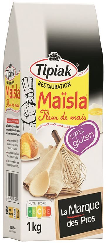 Fleur de maïs Maïsla® sans gluten - TIPIAK® RESTAURATION - Paquet de 1 kg