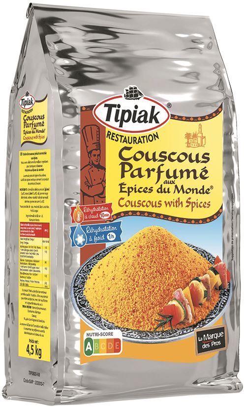 Couscous parfumé aux épices du monde® - TIPIAK® RESTAURATION - Sac de 4,5  kg