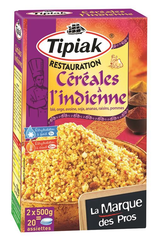 Céréales à l'indienne - TIPIAK® RESTAURATION - Boite de 1 kg