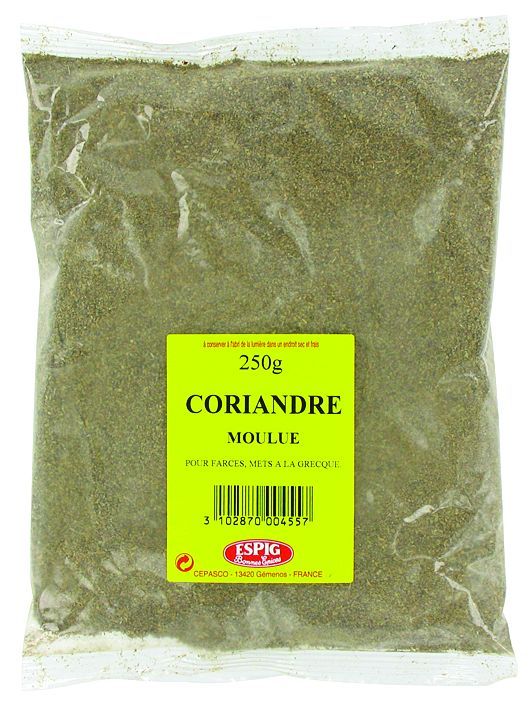 Coriandre moulue - SPIGOL CEPASCO - Sachet de 250 g