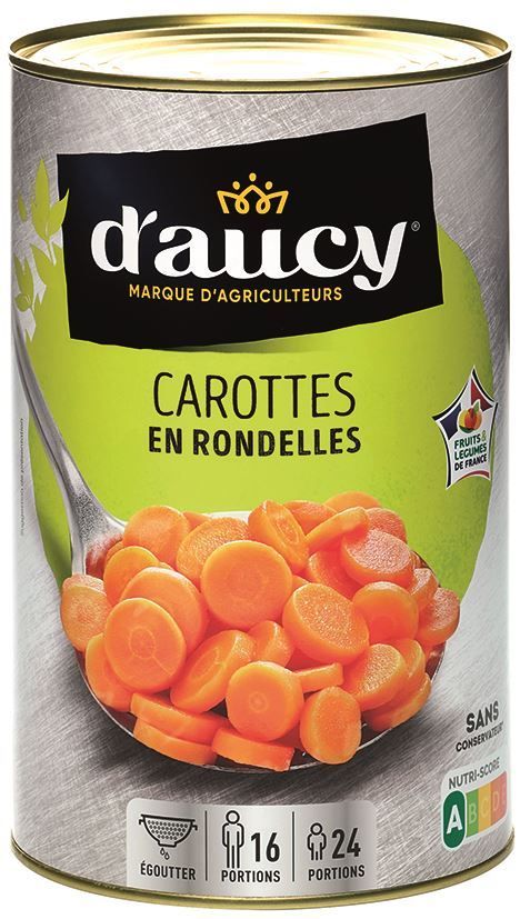 Carottes en rondelles CEE2 - D'AUCY - Boite 5/1